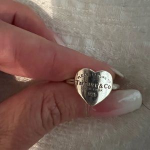Tiffany & Co. Silver Heart Ring